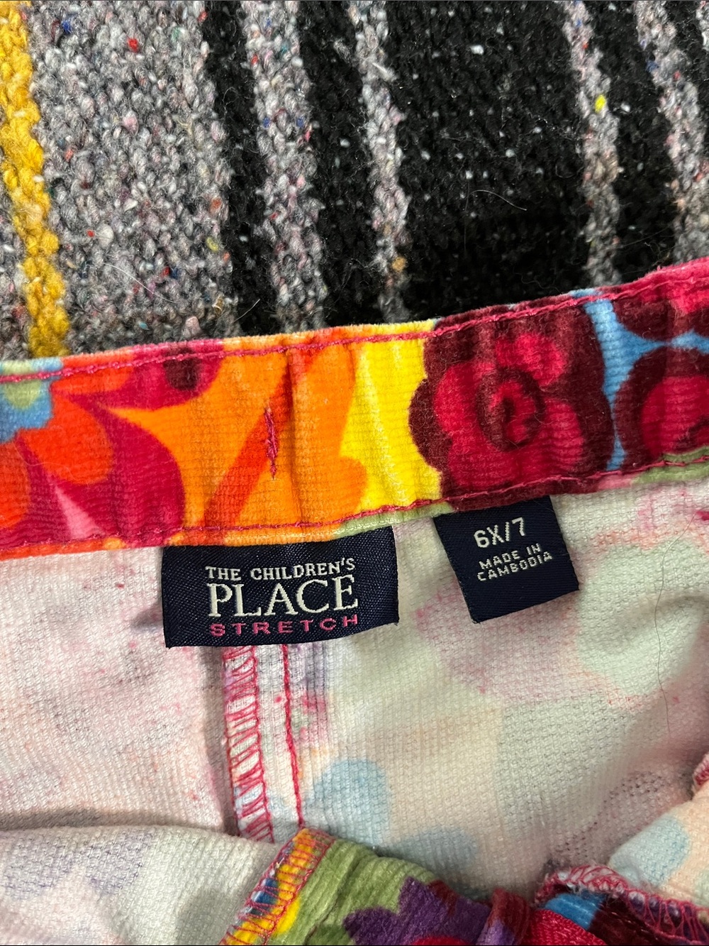 The Children's Place Multicolor Floral Corduroy Patchwork Skirt - Picture 2 of 10